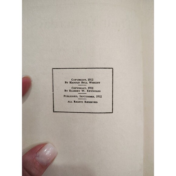 Antique Book Their Yesterdays Harold Bell Wright 1912 A L Burt Company Inscribed - Picture 7 of 9